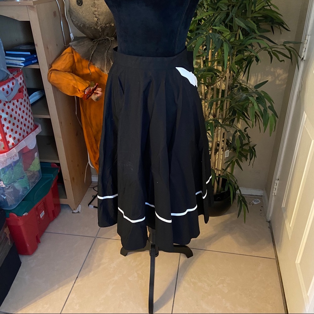 Hell Bunny bat pocket skirt NWT